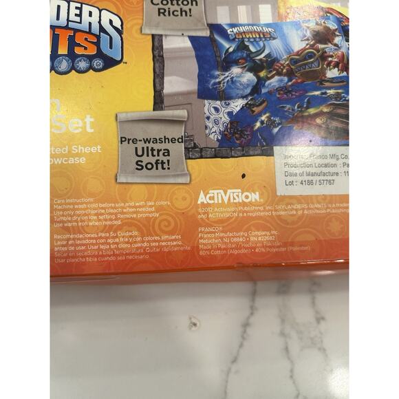 Skylanders Giants Twin Size Sheet Set - NEW - still in package. - Picture 9 of 10